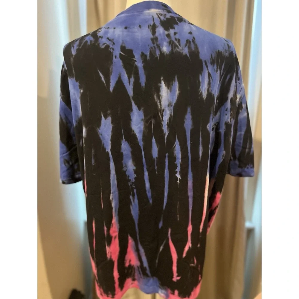 Air Jordan‎ Men's T Shirt 2xl Black And Blue Tie Dyed Pattern